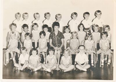 Royal Navy School 1969/71
My niece Fiona Northmore (marked with an X) third from left - front row.  
Keywords: Royal Navy School 1969/71