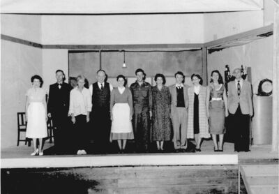 The Naval Base Theatre Club. The Cure for Love' 1958 (Cast )
