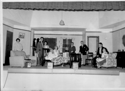 The Naval Base Theatre Club. 'The Love Match' 1959 (Cast)
