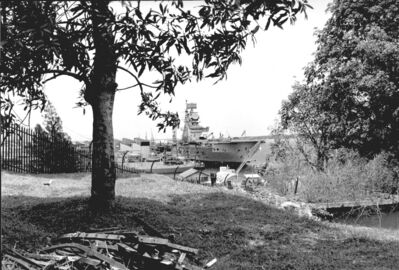 Singapore Naval Dockyard - HMS Victorious 1964
