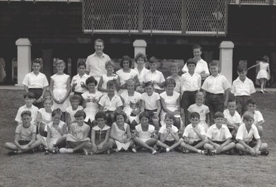 Royal Naval Base School Class 1958
Photo taken by T K Lee (Sembawang Photo Service) dated 13 Feb 1958. 
