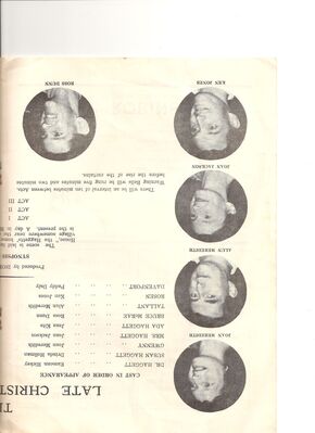 The Naval Base Theatre Club. The Late Christopher Bean 1960 (Cast 1)
