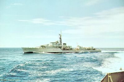 Singapore Dockyard  HMS Caesar 1961
