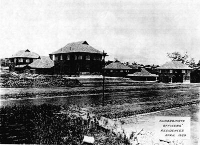 Naval Base Housing - The building of bungalows on Canada Road 1929
Build of bungalows on Canada Road as viewed from Admiralty Road East
